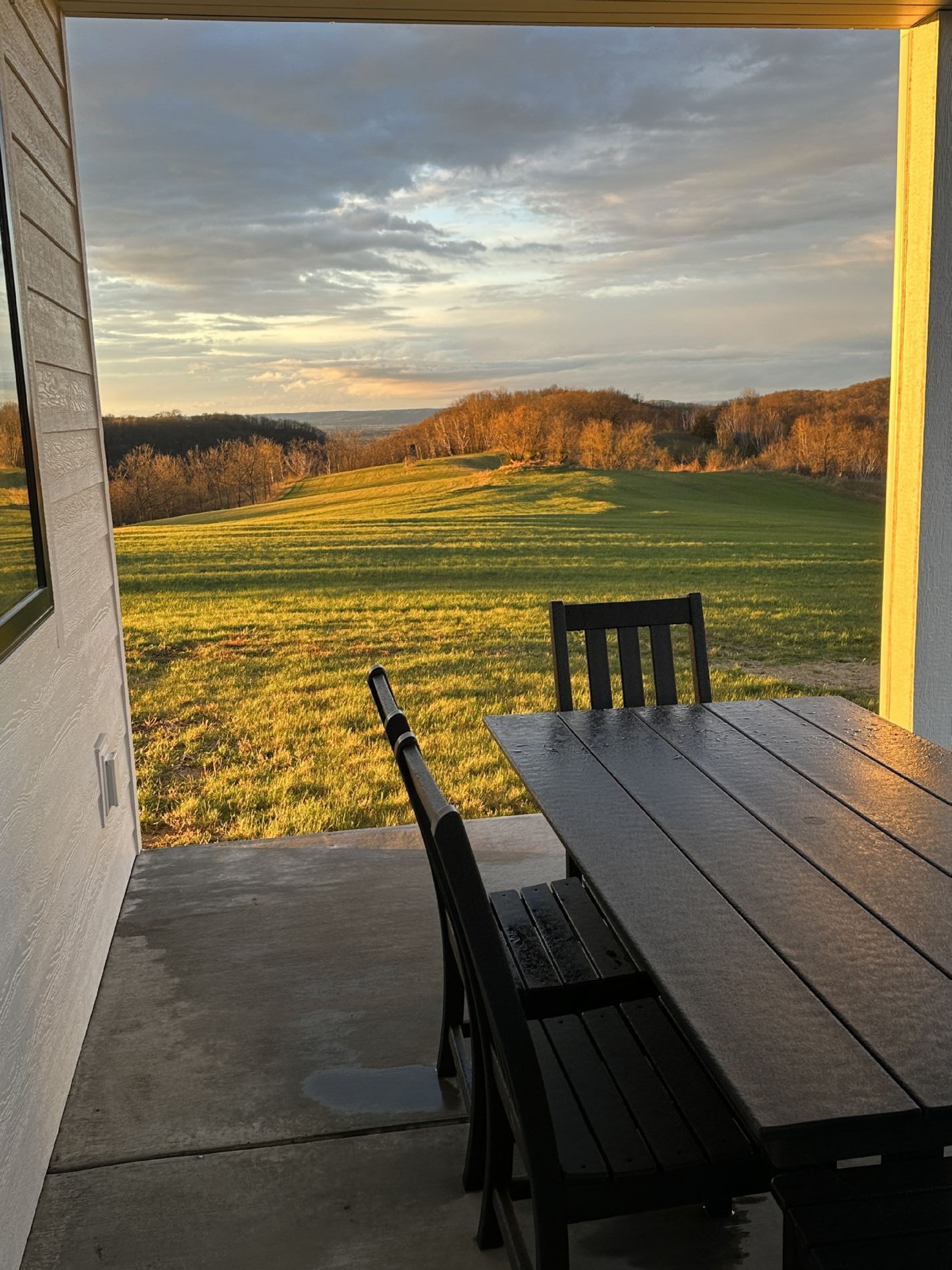 Sunrise Porch Off Kitchen — Morning Coffee with a View